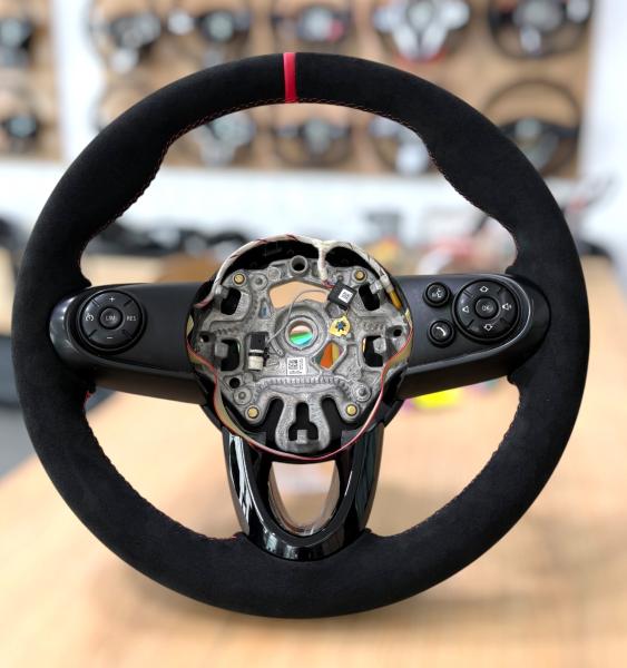 Lenkrad neu bezogen, passend für Mini Cooper R55, R56, R57, R58, R60 und R61, Design A682